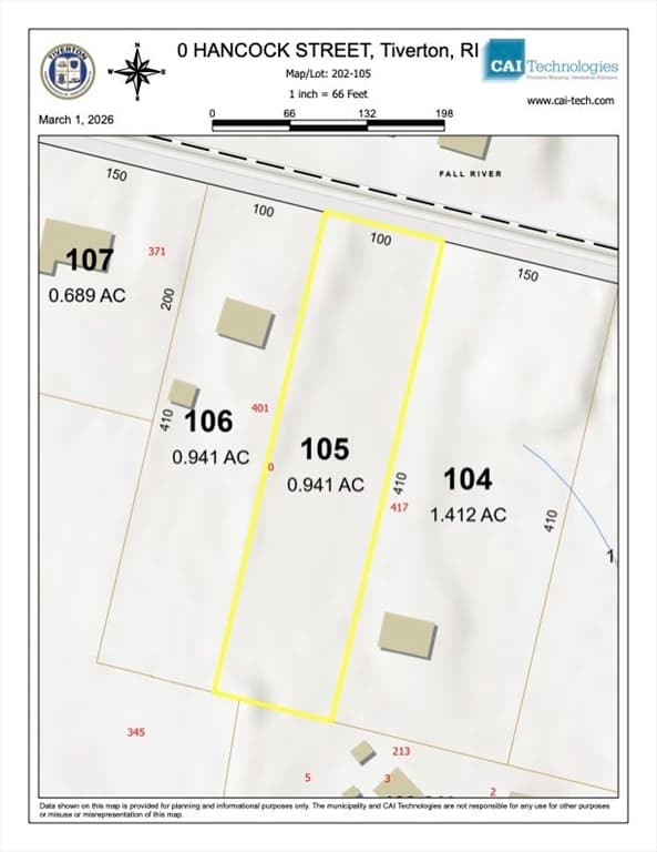 Terreno de 0 quartos em 0 Hancock St., Tiverton