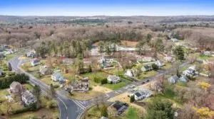 Bairro suburbano em Northborough, Massachusetts